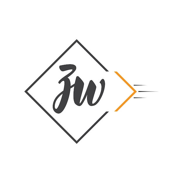 Initial monogram letter logo with square style design