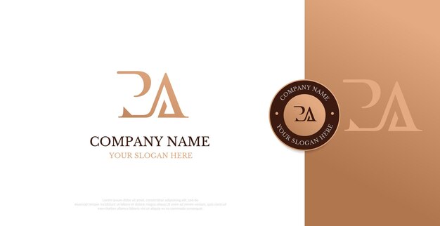 Initial PA Logo Design Vektor