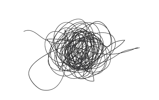 insane messy lineset of messy clew symbols connected between them line of symbols with scribbled