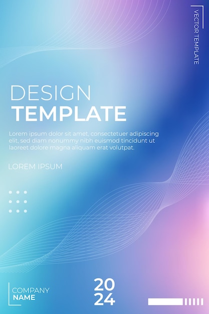 Inspiring Design with Blue Abstract Gradient Background and Colorful Patterns