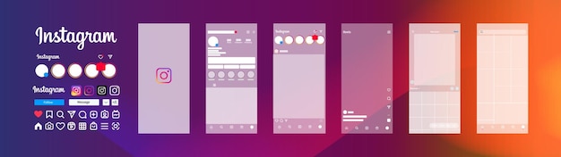 instagram mockup social media post instagram mockup social network interface template app screen screen social media social network interface template instagram post story reels mockup frame
