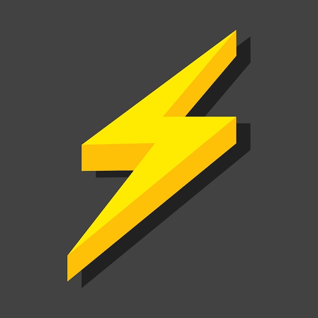Installer Lightning Moderne flad stil vektorillustration Lyn Lyn ikon sæt Flad stil på en mørk baggrund Vektor