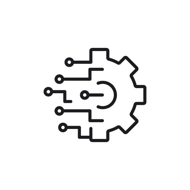 integration icon symbol on white background