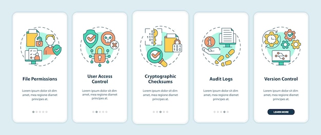Integrity onboarding mobile app screen
