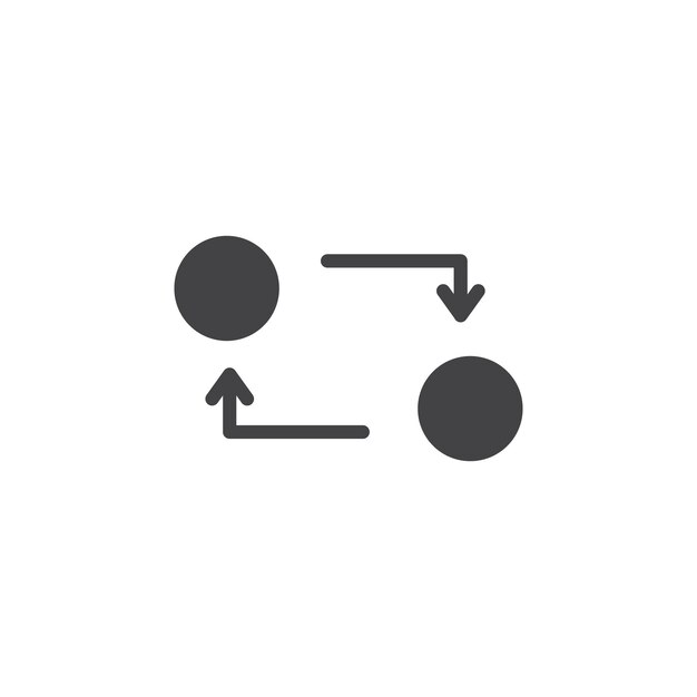 Interaction icon Symbol mark in filled style