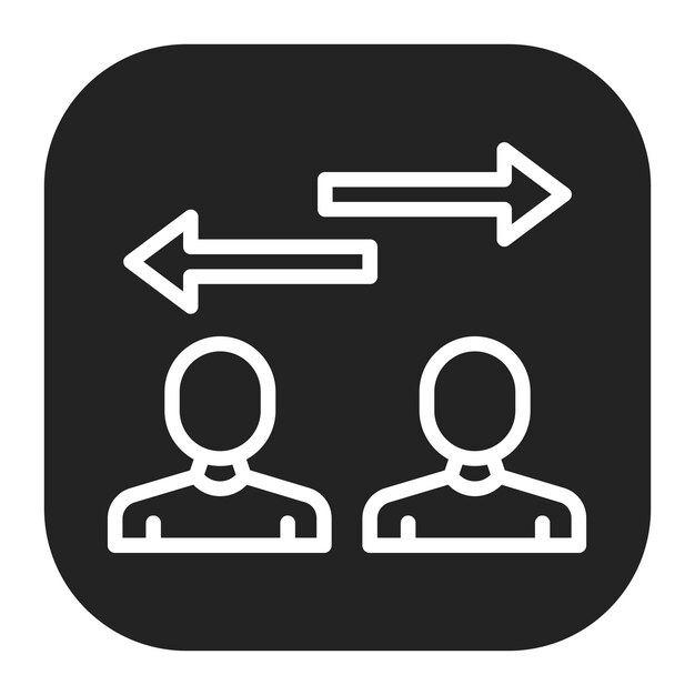 Interchange icon vector image Can be used for Data Science