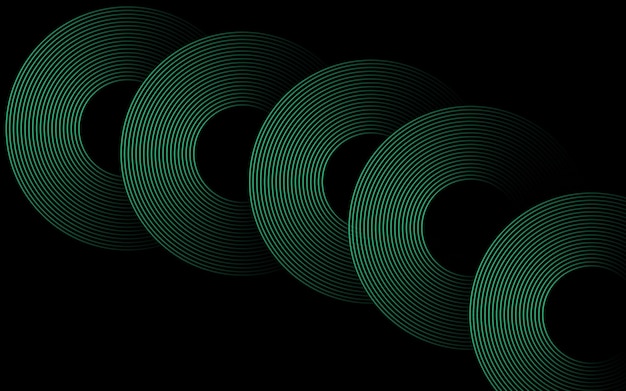 Interconnected Circular Abstract Design with Futuristic Teal and Gradient Patterns A Modern Stylish and Aesthetic Concept for Corporate Innovation Business Technology Digital Marketing and Pro