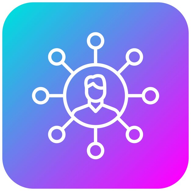 Interconnectedness vector icon Can be used for Teamwork iconset