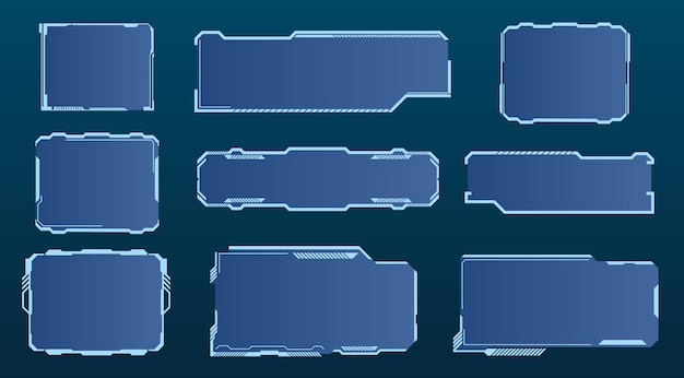 Interface frames Vector illustration Sketch
