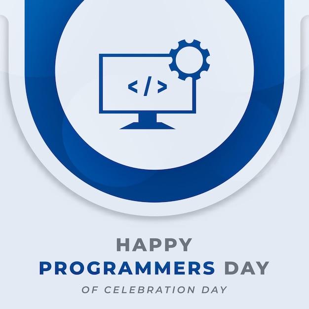 International Programmers Day Celebration Vector Design Illustration Background Poster Banner Ads