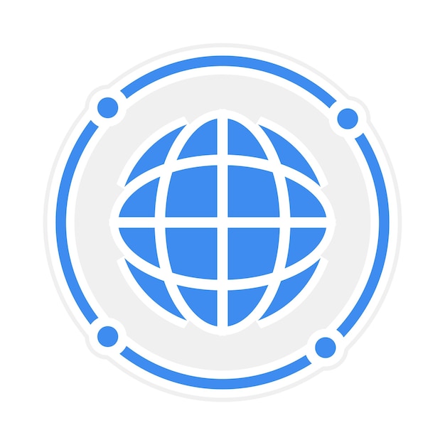 internationalization icon vector image can be used for data science