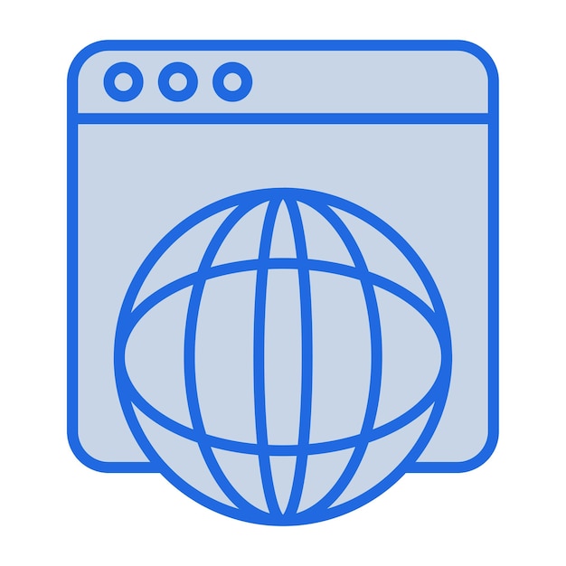 internet blue tone illustration
