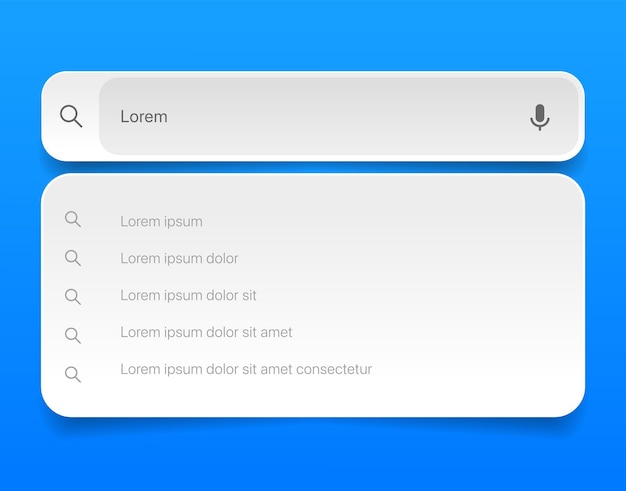 internet browser search engine search bar for ui mobile app search address and navigation bar