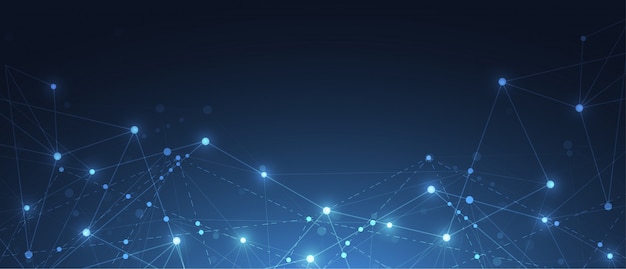 internet connection abstract sense of science background