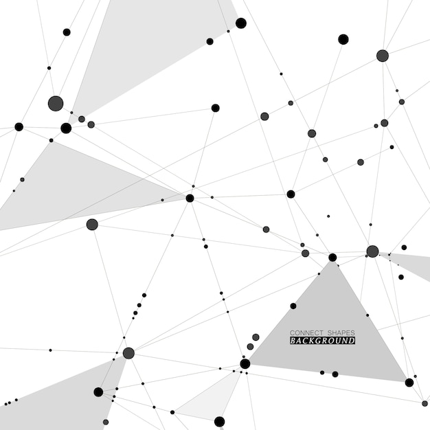 internet connection geometric shapes