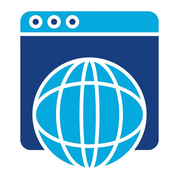 Internet Duotone Illustration