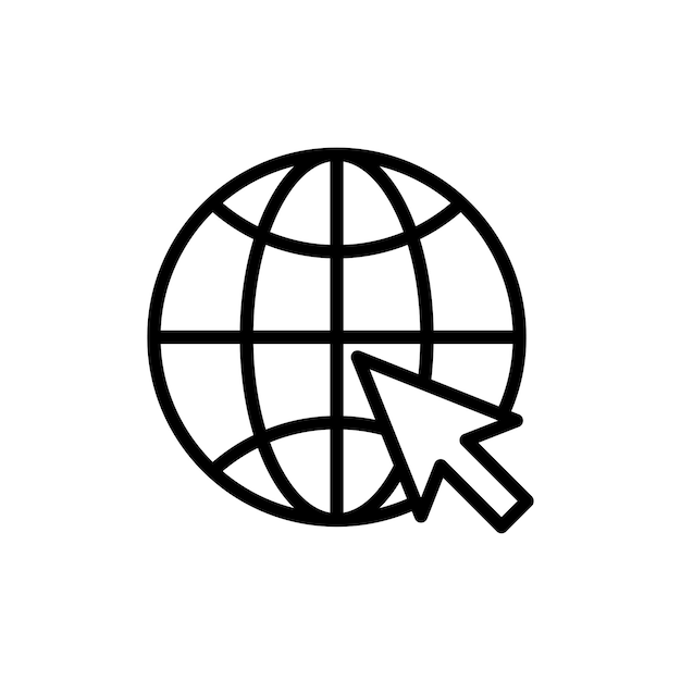 internet icon icon design vector template