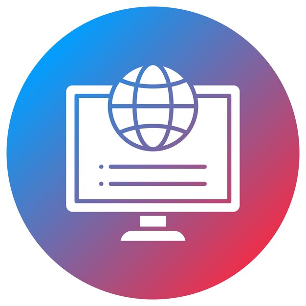 internet icon vector image can be used for computer science