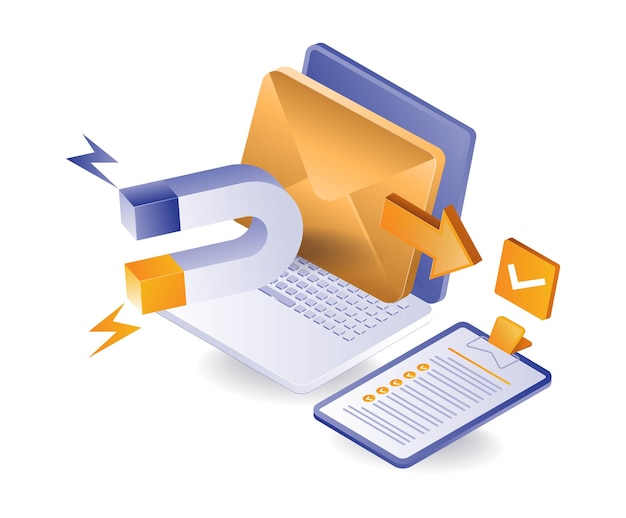 Internet marketing magnet attracts new customers