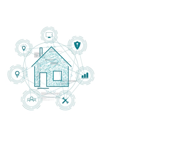 internet of things iot devices and connectivity concepts on a network cloud at center