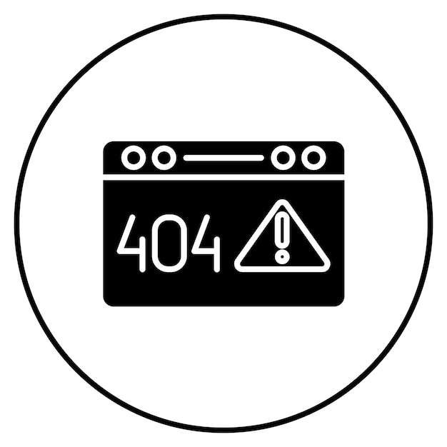 internet server error icon vector image can be used for data analytics