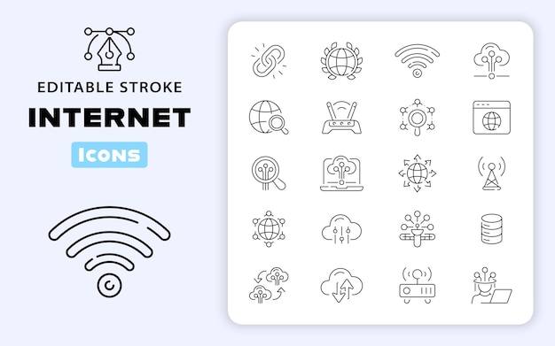 Internet vector icons