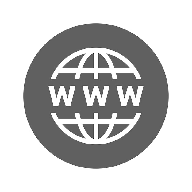 Internet web www icon design