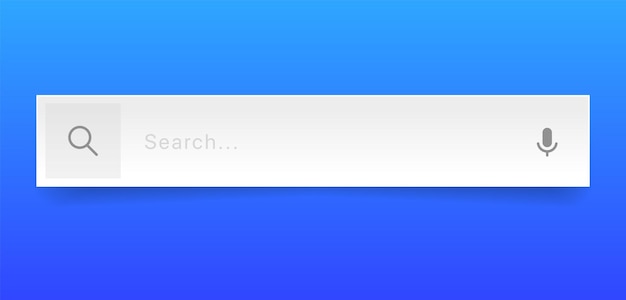 Internetsøgemaskine – søgefelt til UI-mobilapp – søgeadresse og navigationslinje