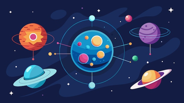 interstellar travel vector graphics illustration EPS source file format lossless scaling icon design