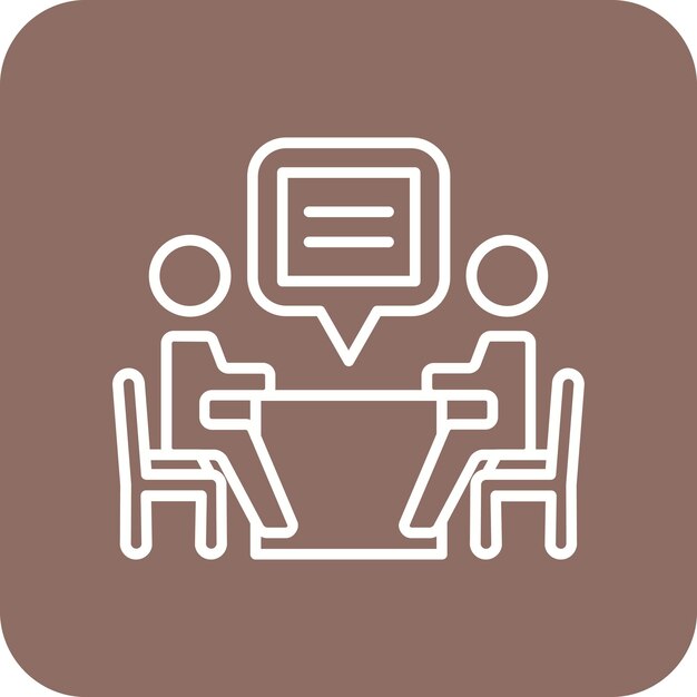 Interview icon vector image Can be used for Project Management