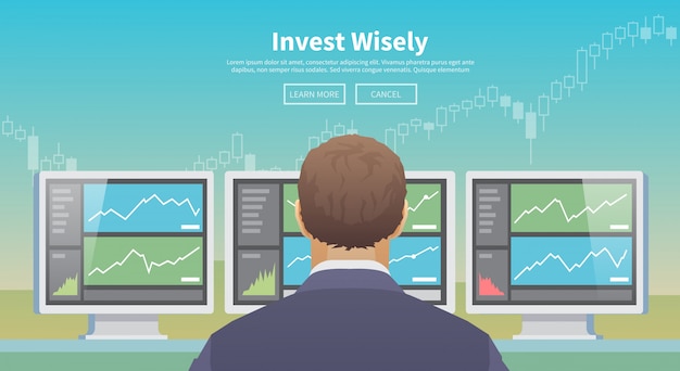 Invest wisely.  illustration.