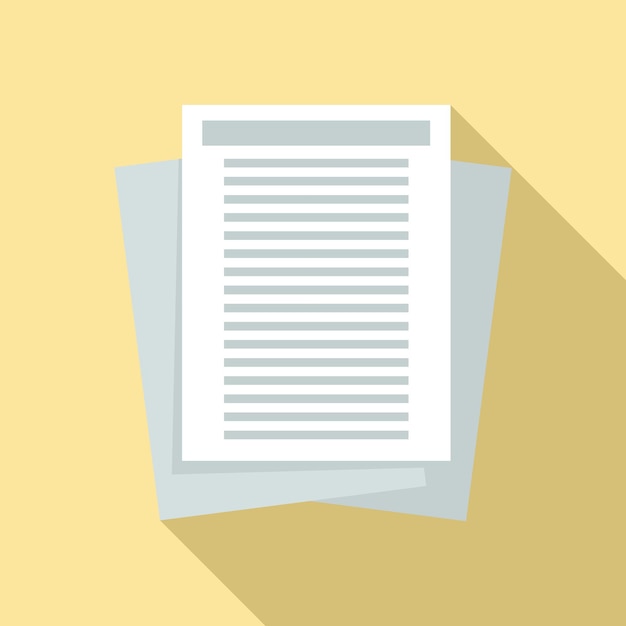 Investigator documents icon Flat illustration of investigator documents vector icon for web design