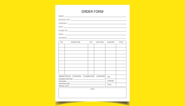 invoice template order form minimal invoice layout invoice design