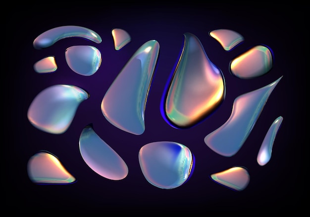 Iridescent Fluid Shapes