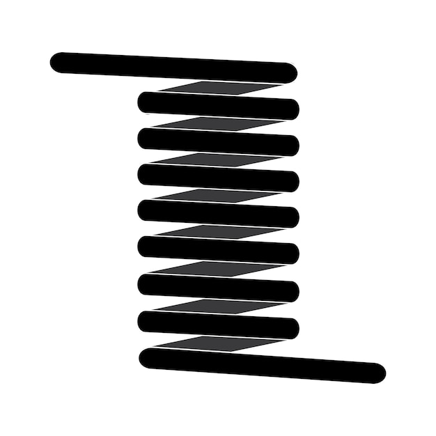 Iron spring icon logo vector design template