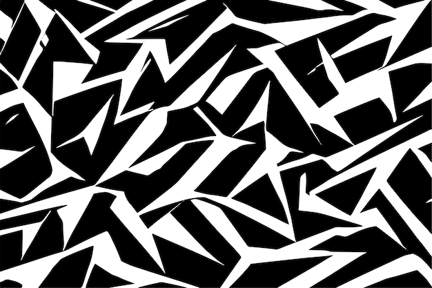 irregular pattern black texture on pure white isolated background for background or texture