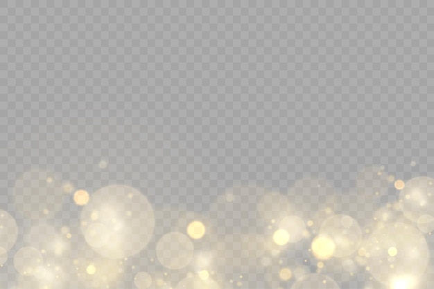 Işıltılı altın toz parçacıkları bokeh noel parıltı ışık efekti sarı kıvılcımlar yıldız