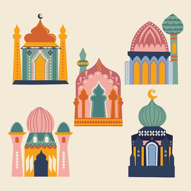 Islamic Muslim Religion Mosque Illustration