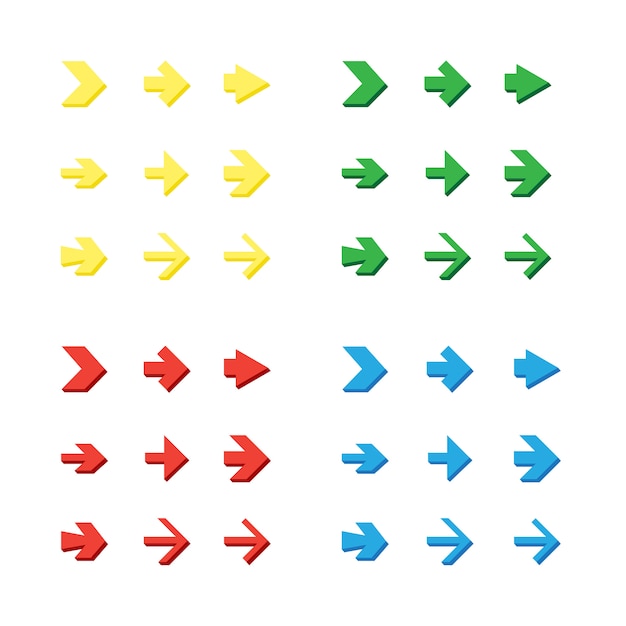 isolated arrows set, undo and previous buttons