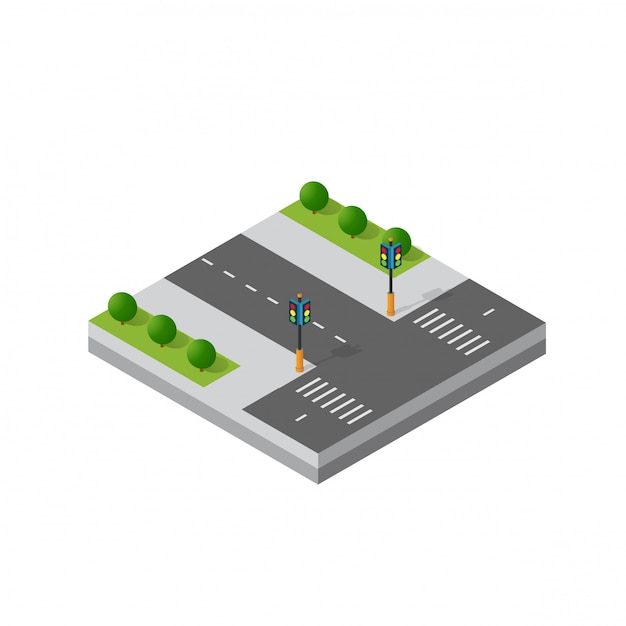 Isometric 3d module district