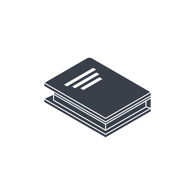 Isometric Book icon vector element design templates simple