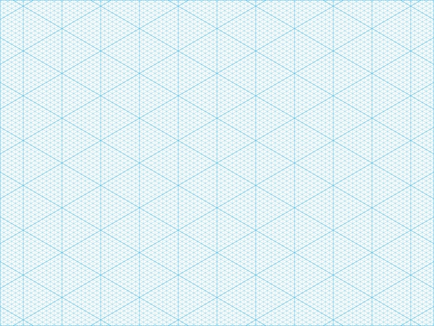 Isometric graph paper grid Blue pattern for drawings engineering projects architects