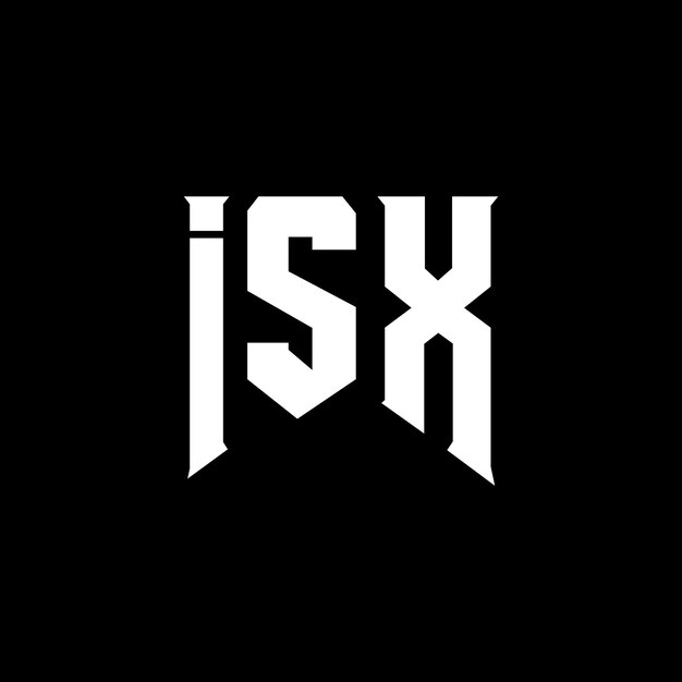 ISX letter logo design for technology company ISX logo design black and white color combination ISX logo ISX vector ISX design ISX icon ISX alphabet ISX typography logo design