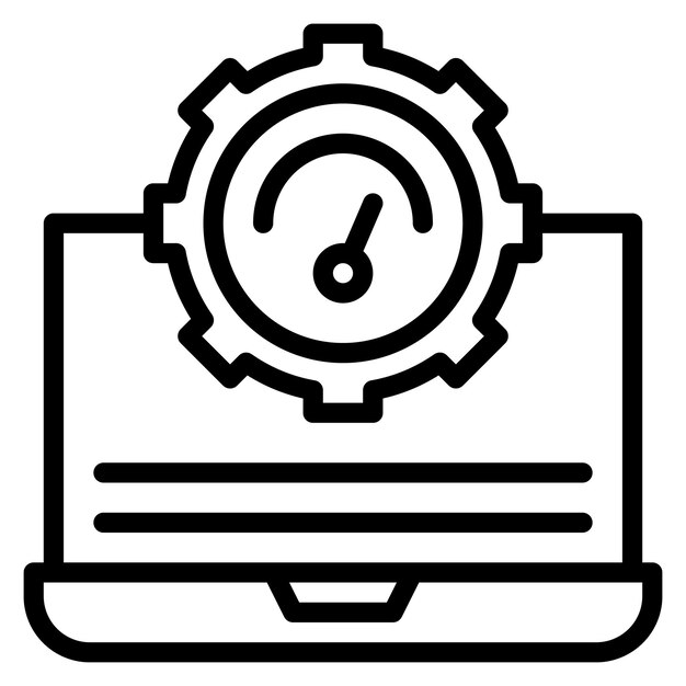 it performance icon vector image can be used for business performance