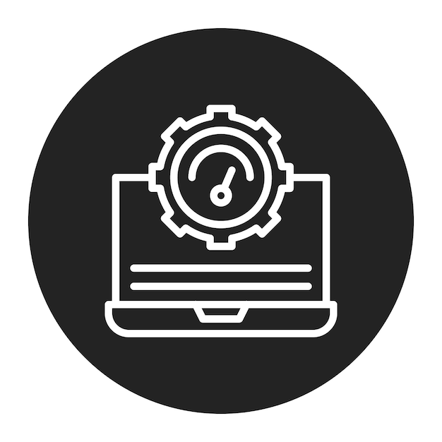 it performance icon vector image can be used for business performance