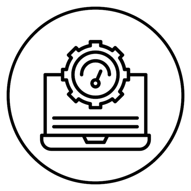 it performance icon vector image can be used for business performance