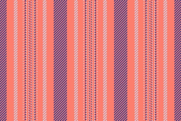 Italian textile vector stripe piece texture fabric seamless Aesthetic pattern vertical lines background in salmon and blue colors