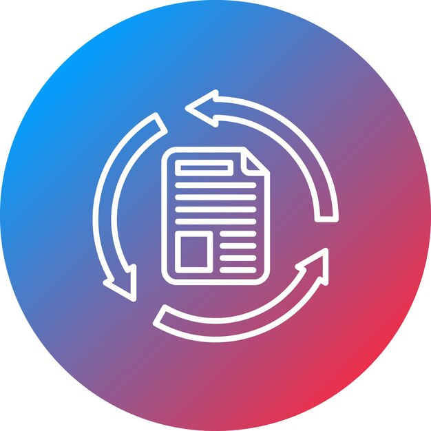 Iteration icon vector image Can be used for Productivity