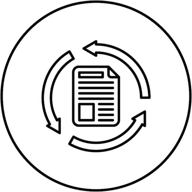 Iteration icon vector image Can be used for Productivity