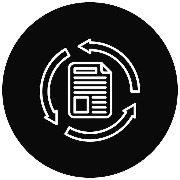 Iteration icon vector image Can be used for Productivity